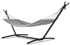 Hamak ogrodowy ze stelażem LECCO szary