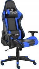 vidaXL Obrotowy Fotel Gamingowy Niebieski 20490