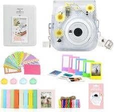 ZESTAW 8w1 Futerał Ramki Album Fuji INSTAX Mini 11 / Suszone Rumianki