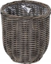 Donica kosz ogrodowa technorattan 23 x 23 x 27 cm