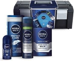 Nivea Men Zestaw Prezentowy Tech Master Żel Pod Prysznic 250Ml+Pianka Do Golenia 200Ml+Balsam Po Goleniu 100Ml+Deo RollOn 50Ml