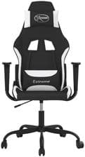 vidaXL Fotel Gamingowy Czarno-Biały (345477)