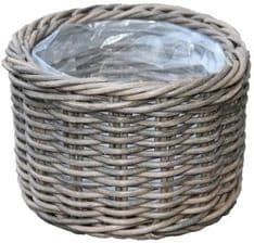Osłonka Doniczki Technorattanowa 13Cm Szara Ote