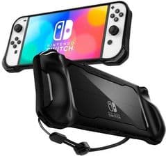 Spigen Rugged Armor Nintendo Switch Oled Czarny/Matte Black ACS04020