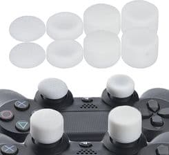 WeLoveGames Zestaw 8w1 Nakładki Gumki Na Analogi pad PS5 Białe P4X1N0011