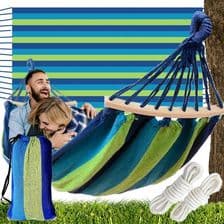 Kalla Hamak Ze Stelażem Huśtawka 270X150 2 Osobowy Wz4 Wielokolorowy