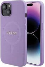 Guess Etui Hardcase Saffiano Magsafe Do Apple Iphone 15 Różowy