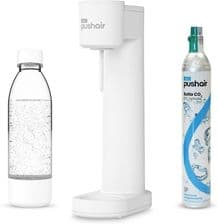 Dafi PushAir Biały + 2X Butelka 0,7l + Nabój CO2