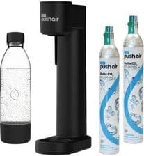 Dafi PushAir Czarny + Nabój CO2 2szt. + Butelka