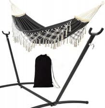 Hamak Boho Xxl Ze Stelażem Stelaż Do Hamaka Stojak Na 2 Osobowy 250Kg 1828244147