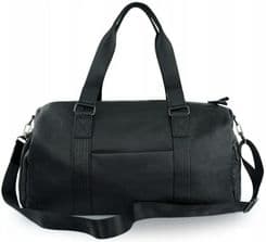 Torba podróżna weekendowa Duża na siłownię bagaż podręczny czarny SOLIER