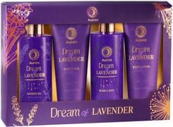 Aurora Lawendowy Zestaw Prezentowy 4 Kosmetyków Do Ciała Dla Kobiety Box
