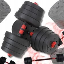 Hantle Bitumiczne 40kg Funkcja Sztangi Regulowane 2X 20 Zestaw Xxl 1868896827