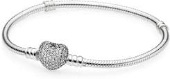 Pandora Srebrna Bransoletka Moments Zapięcie Z Cyrkoniami Sześciennymi (590727Cz19)