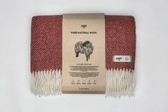 Hop Design Koc wełniany 145x205 Ruru Burgund